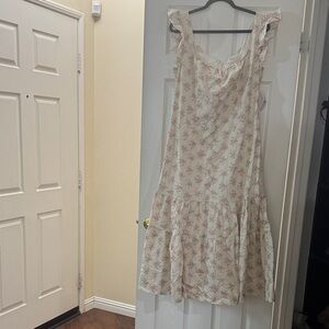 Floral Cream Dress